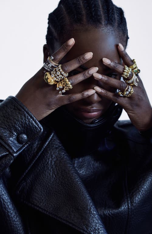 Kellery Chunky Link Ring In Gold