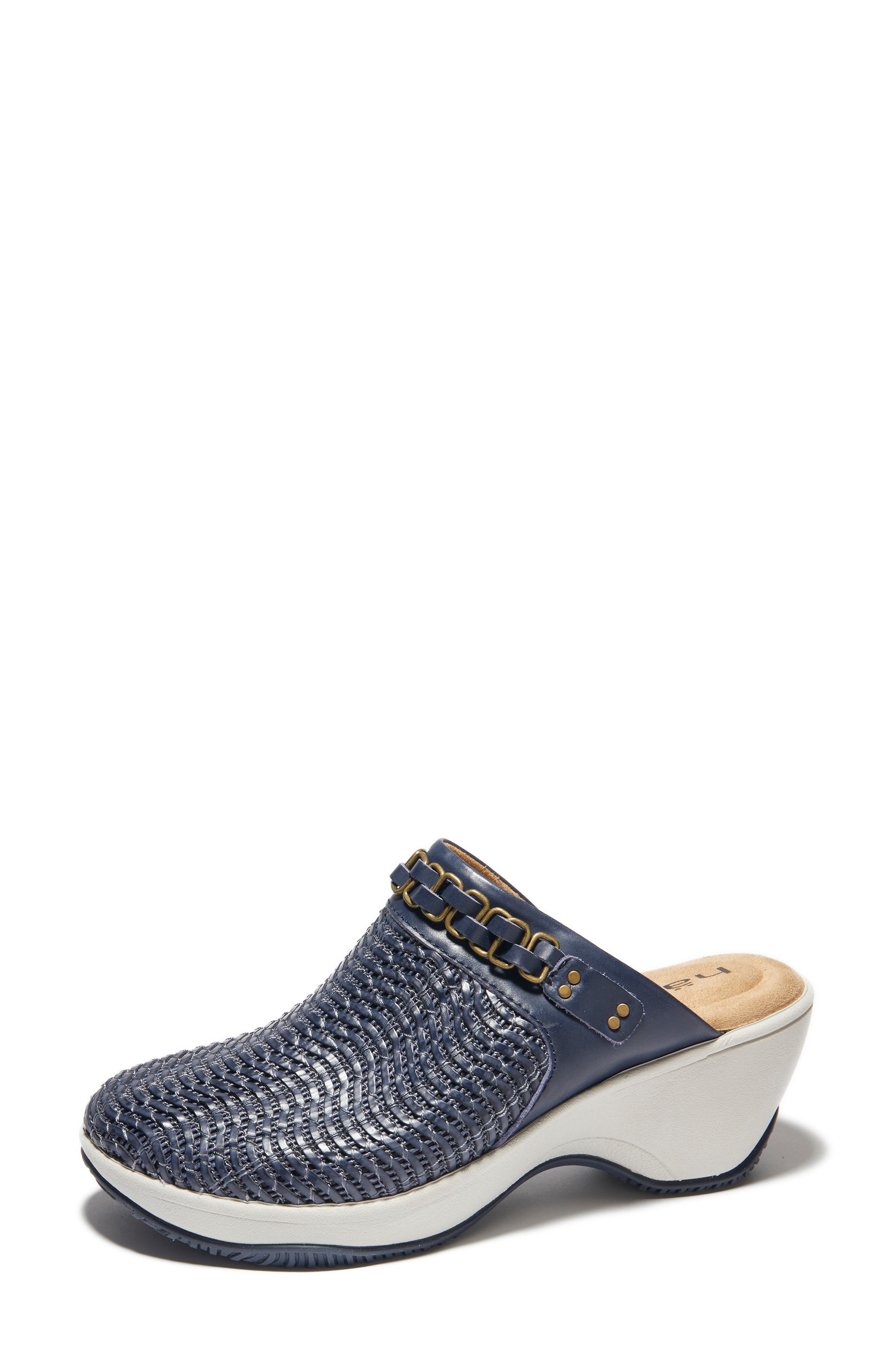 Chloe Clog, Alternate, color, NAVY
