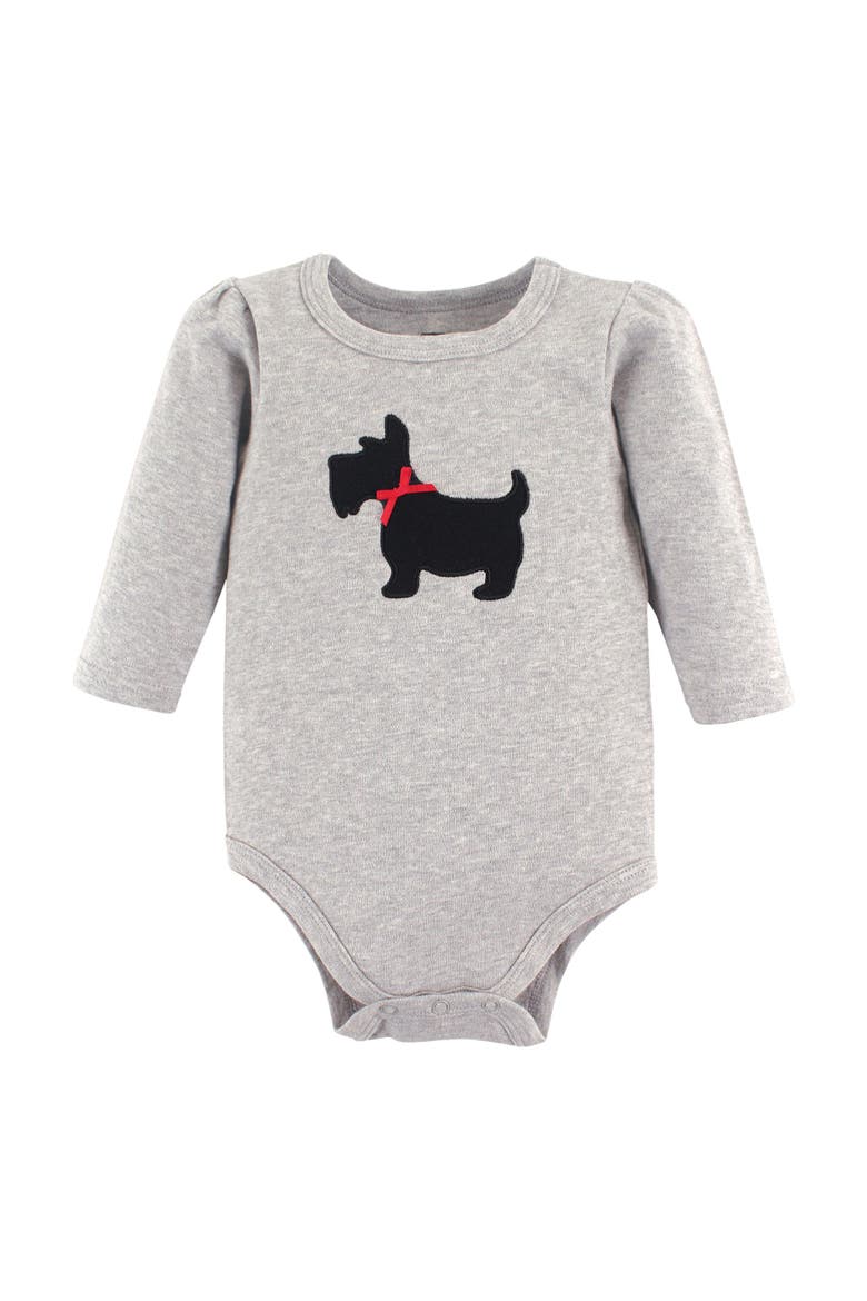 Infant Breathable Cotton Long-Sleeve Bodysuit Bundle 3 Count, Alternate, color, Scottie Dog