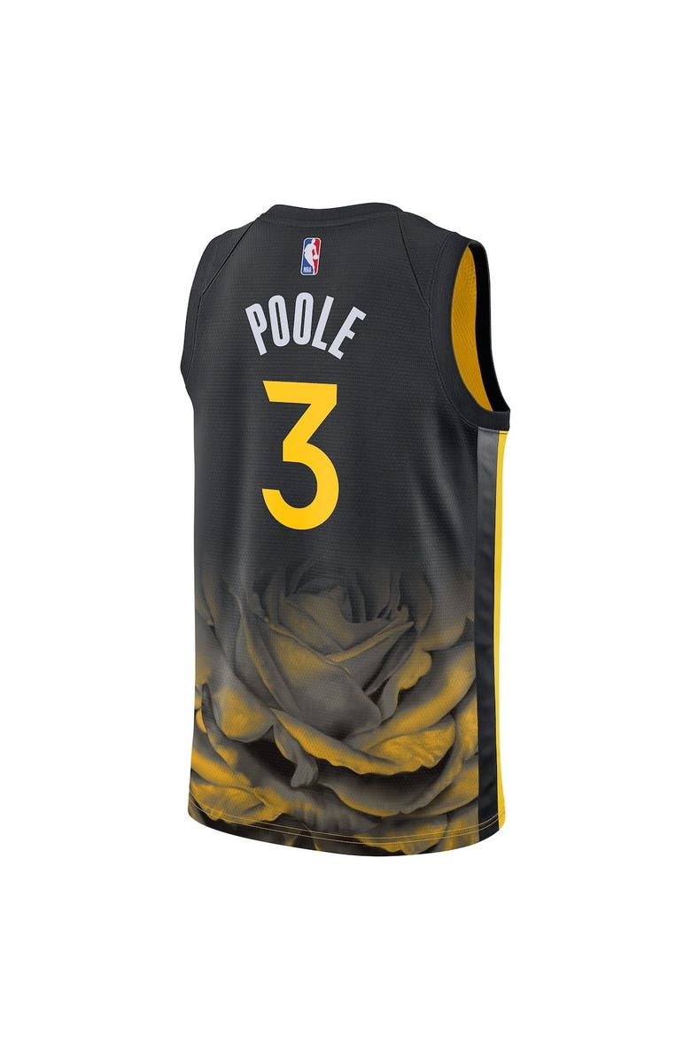 Nike Unisex Nike Jordan Poole Black Golden State Warriors 2022/23 Swingman Jersey - City Edition, Alternate, color,