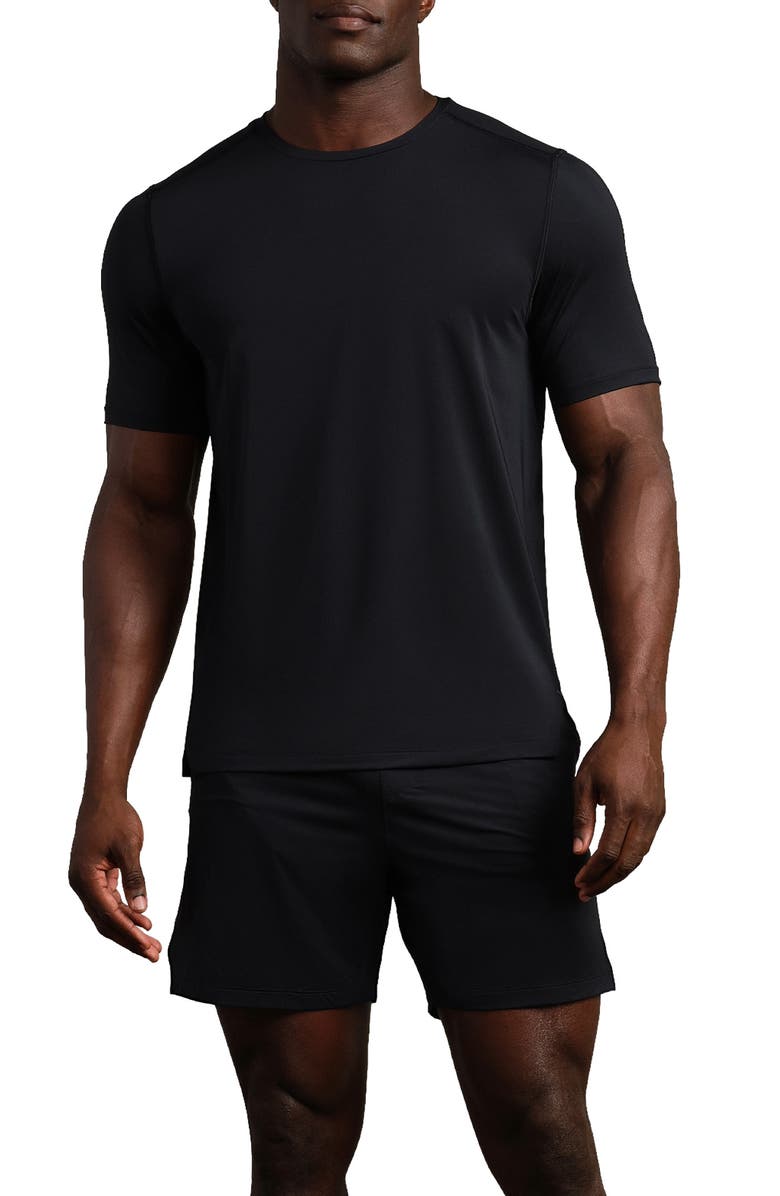 Rhone Endure T-Shirt, Main, color, Pure Black