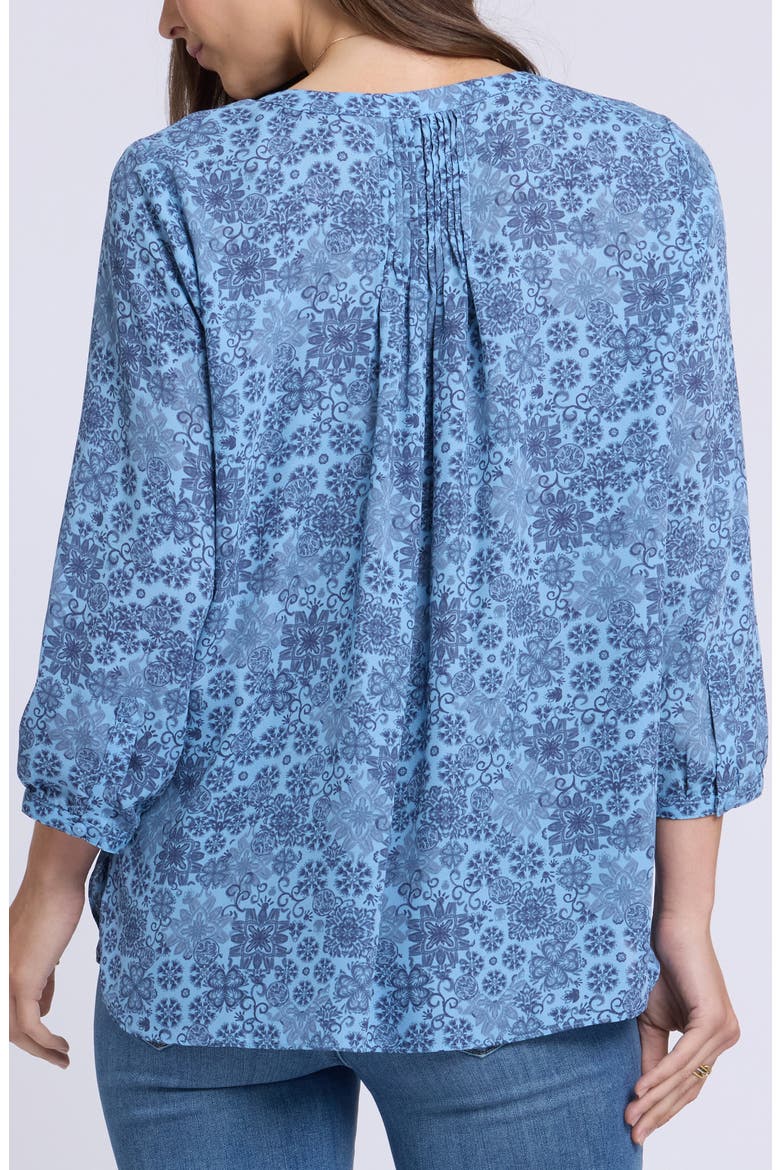 Pintuck Top, Alternate, color, BLUE DUSK CRYSTALS