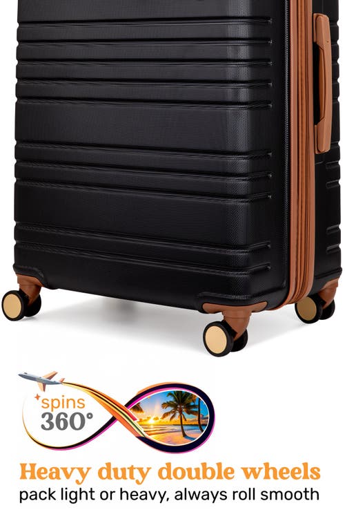 Miami Carry On Brickell 3-piece Hardside Spinner Luggage Set In Black