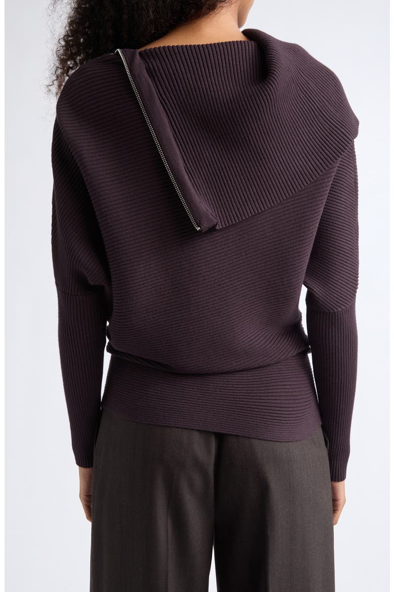 Leena Ribbed Dolman Sleeve Sweater, Alternate, color, BERRY PURPLE