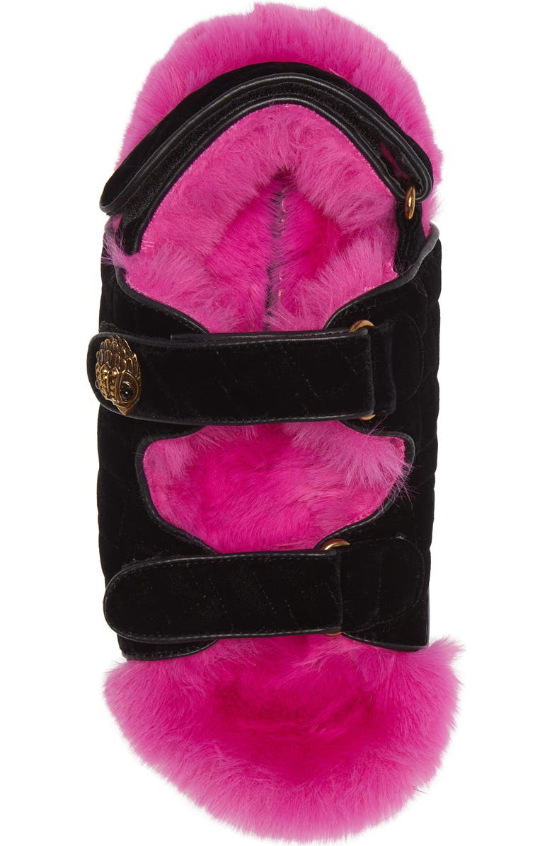 Kurt Geiger London Orson Faux Fur Slide Sandal, Alternate, color,