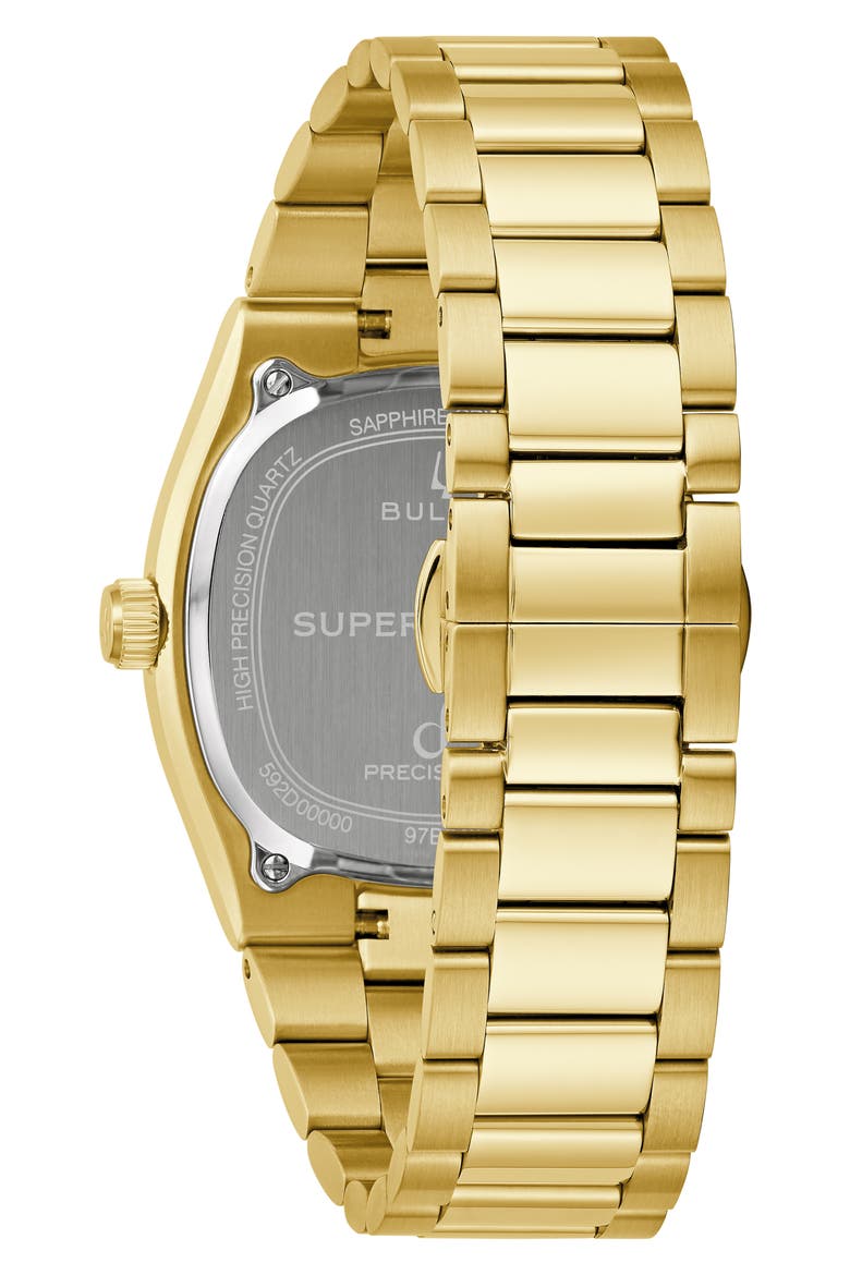 Super Seville Goldtone Bracelet Watch, 37.5mm, Alternate, color, BLACK/ GOLD-TONE