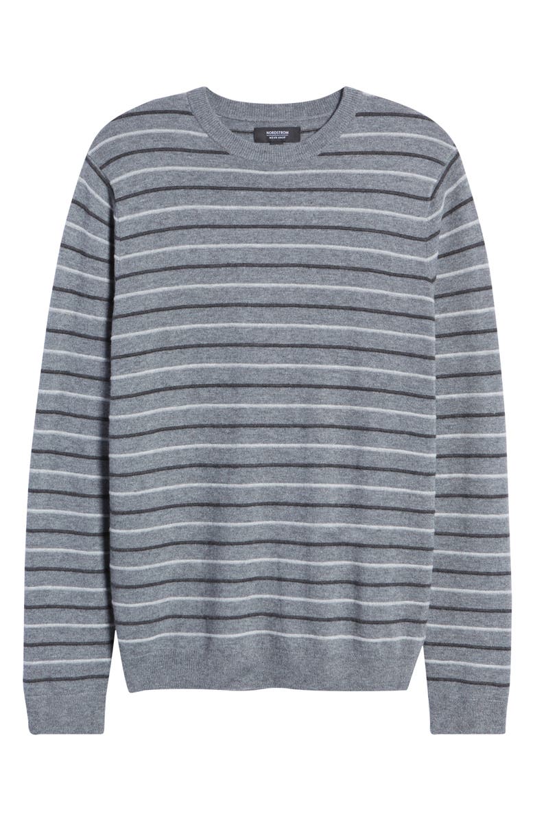 Nordstrom Stripe Crewneck Sweater, Alternate, color, 
