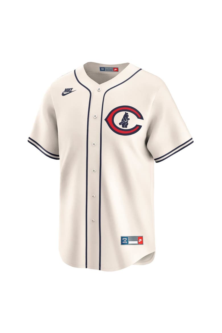 Men's Nike Seiya Suzuki Cream Chicago Cubs Throwback Cooperstown Collection Limited Jersey, Alternate, color, Cream