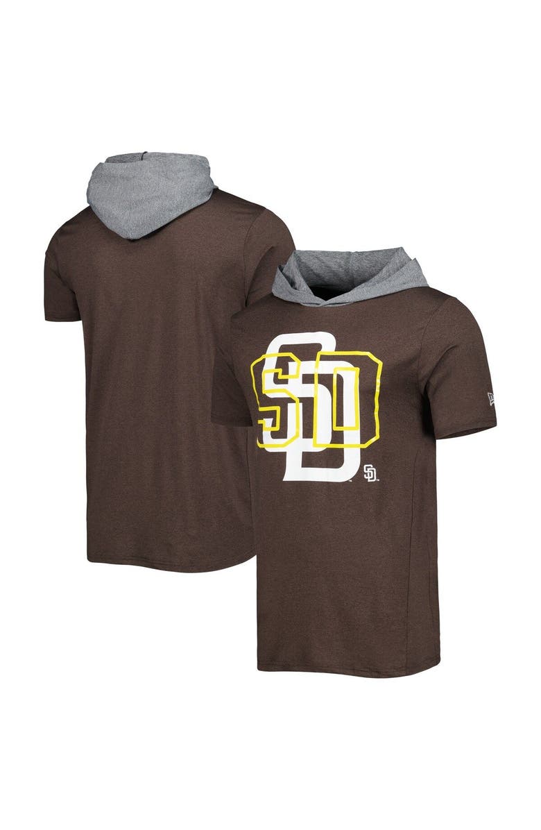 New Era Men's New Era Brown San Diego Padres Team Hoodie T-Shirt, Main, color,