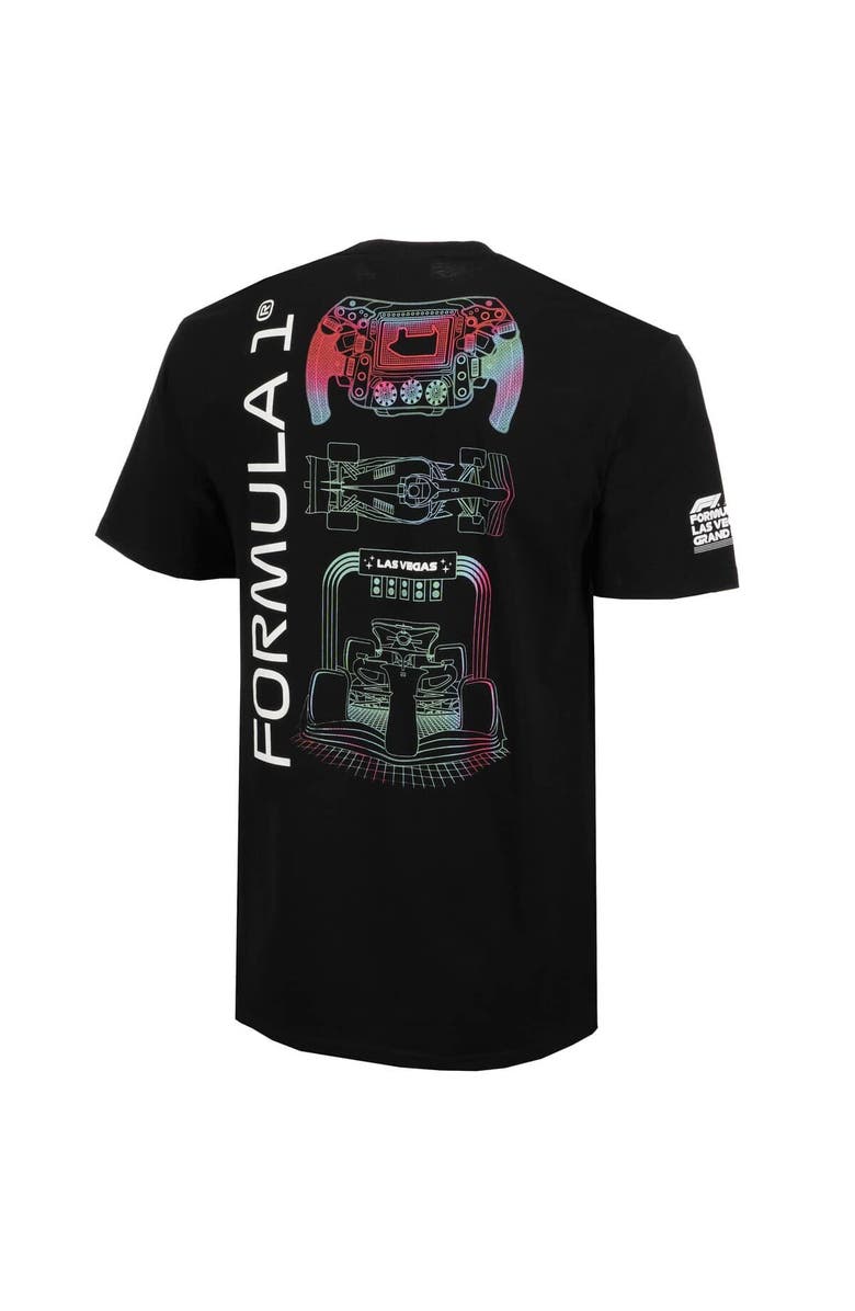 Insomniac Unisex Black Formula 1 2024 Las Vegas Grand Prix Steering T-Shirt, Alternate, color, 