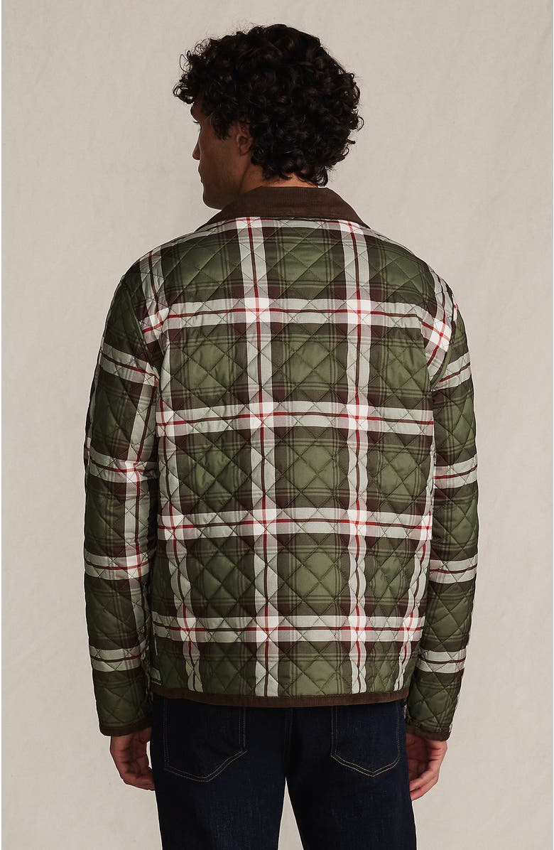 Lands' End Reversible Insulated Barn Jacket, Alternate, color, River Stone/Olive Plaid