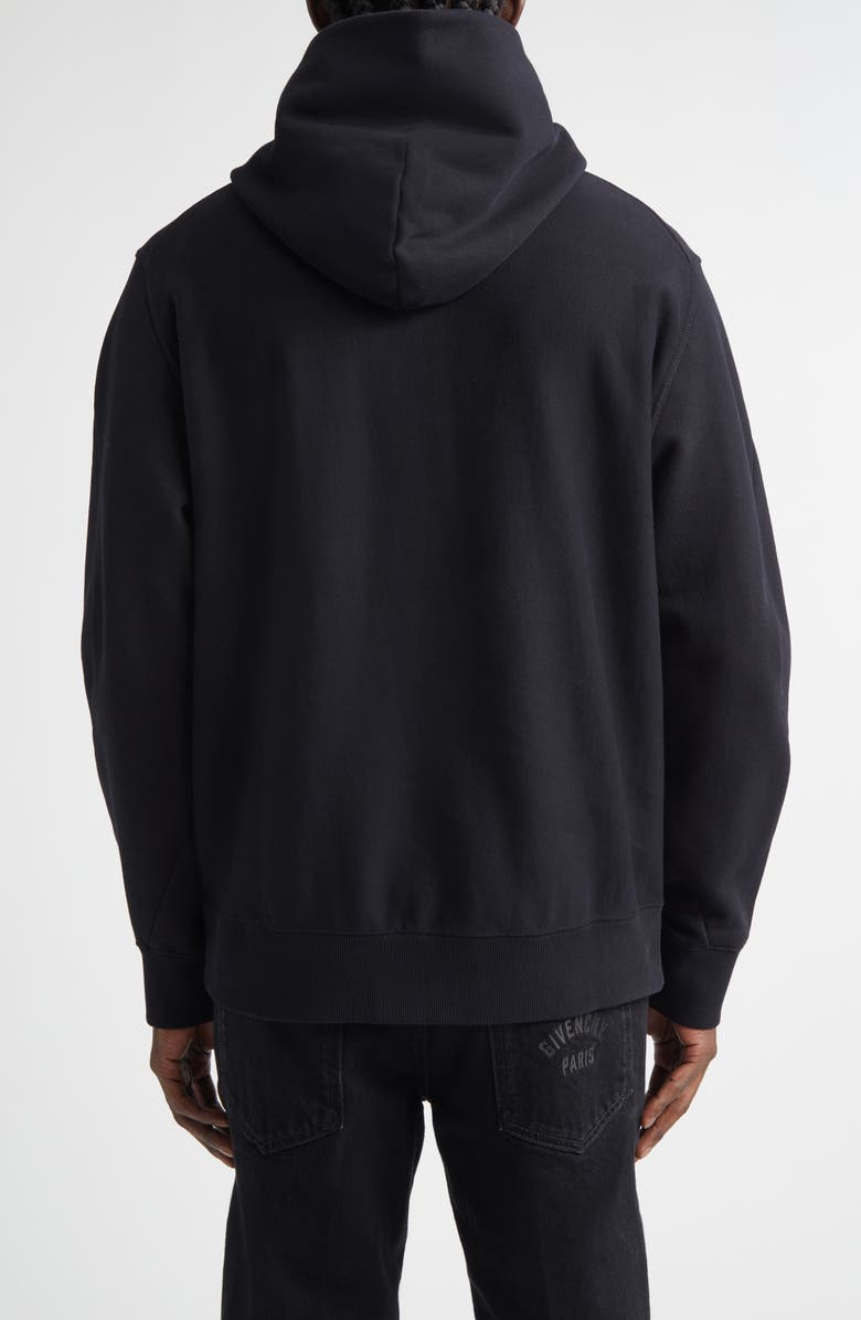 Givenchy Regular Fit Couture Seam Hoodie, Alternate, color, Black