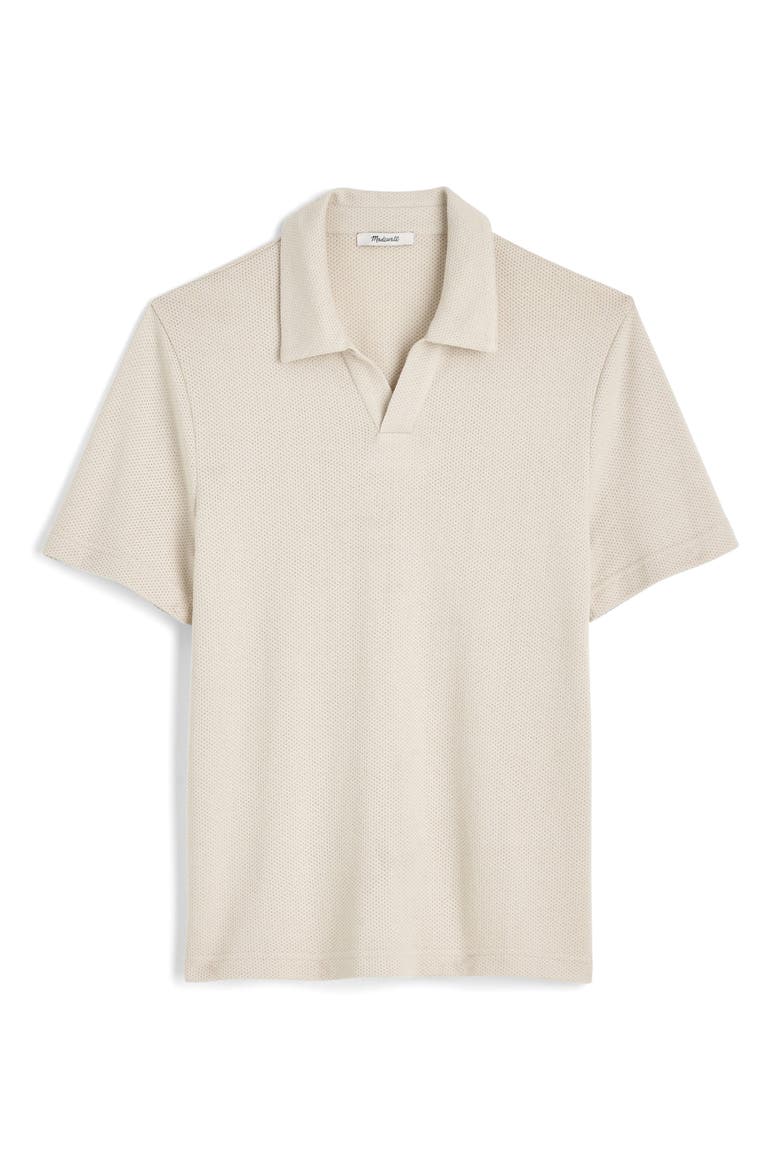 Johnny Collar Heavyweight Mesh Polo, Alternate, color, DOVE