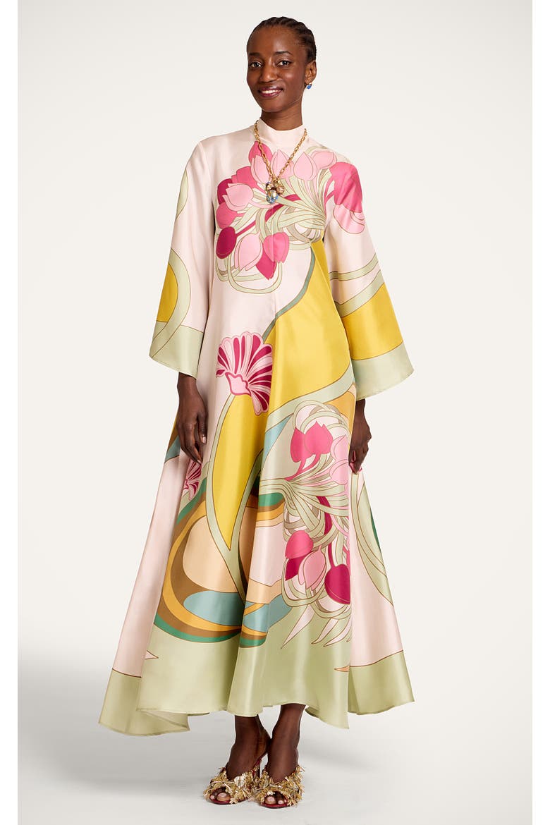 Magnifico Dress, Main, color, Tulip Placée Green