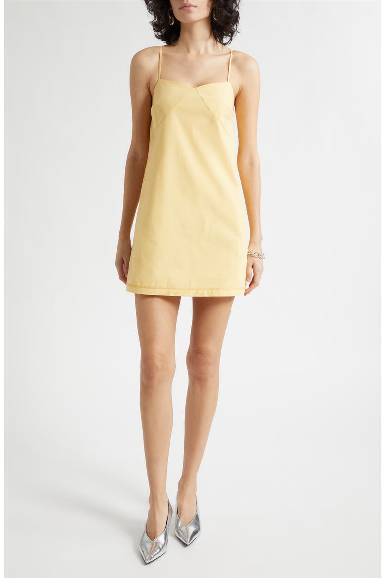 Lindie Cotton Mini Sundress, Main, color, YELLOW