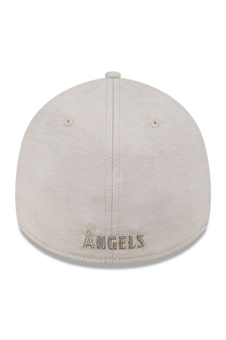 Men's New Era  Cream Los Angeles Angels 2024 Clubhouse 39THIRTY Flex Fit Hat, Alternate, color, Cream