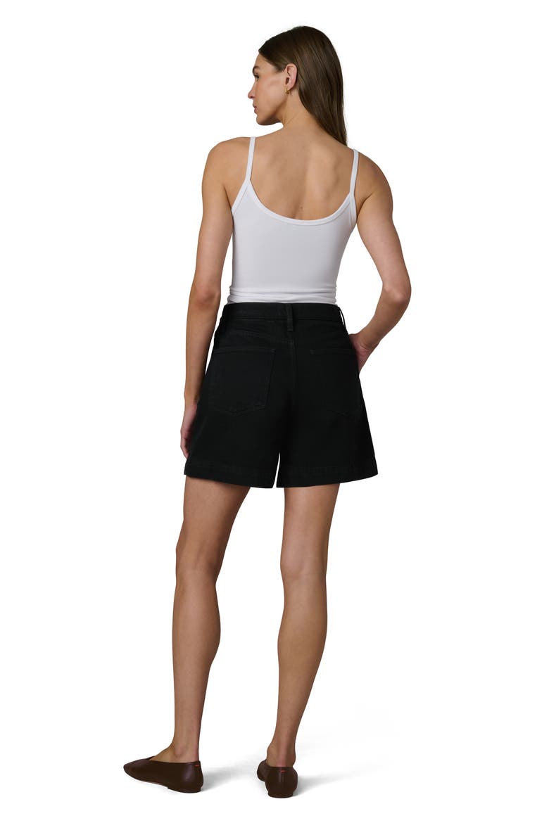 The Harlowe Trouser Shorts, Alternate, color, BLACK