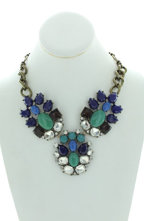 Olivia Welles Shayla Crystal Collar Necklace In Multi