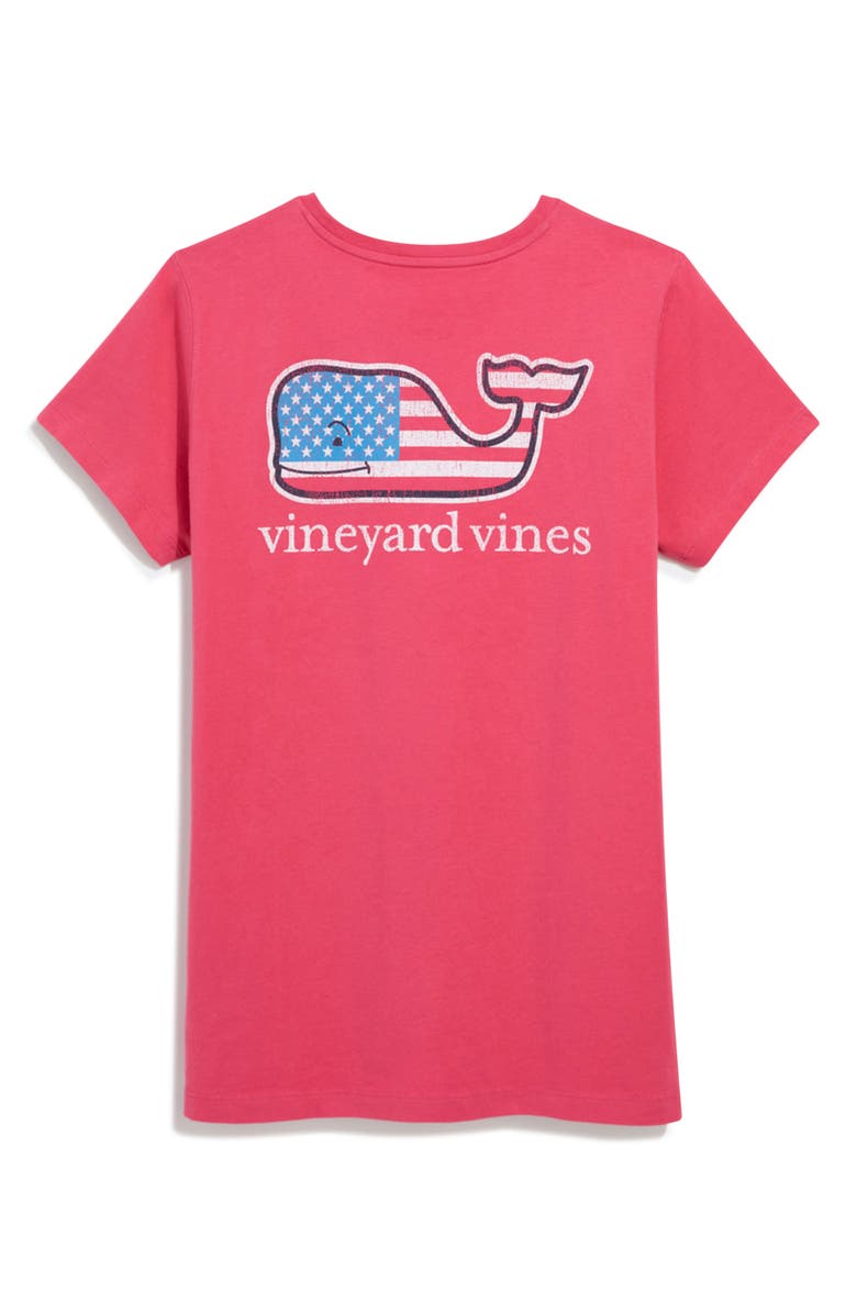 vineyard vines Distressed Whale Graphic Pocket T-Shirt, Alternate, color, Sailors Red