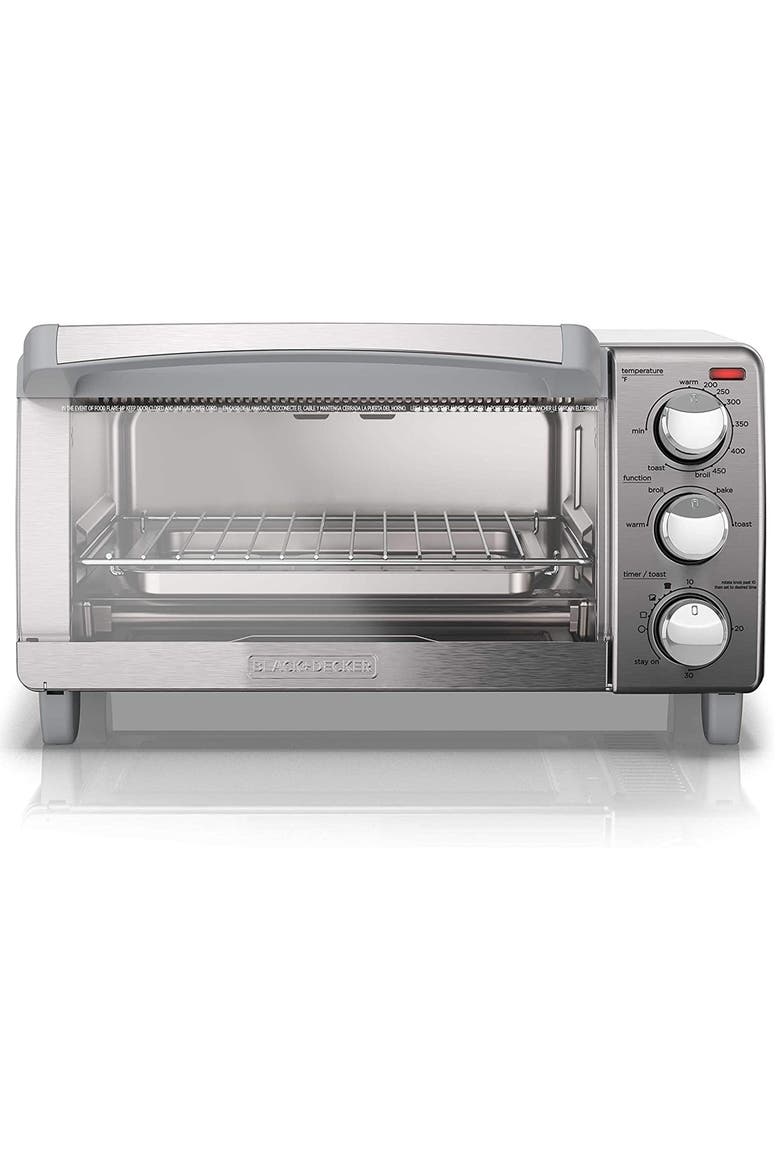 Convection 4 Slice Toaster Oven in Stainless Steel, Alternate, color, Silver