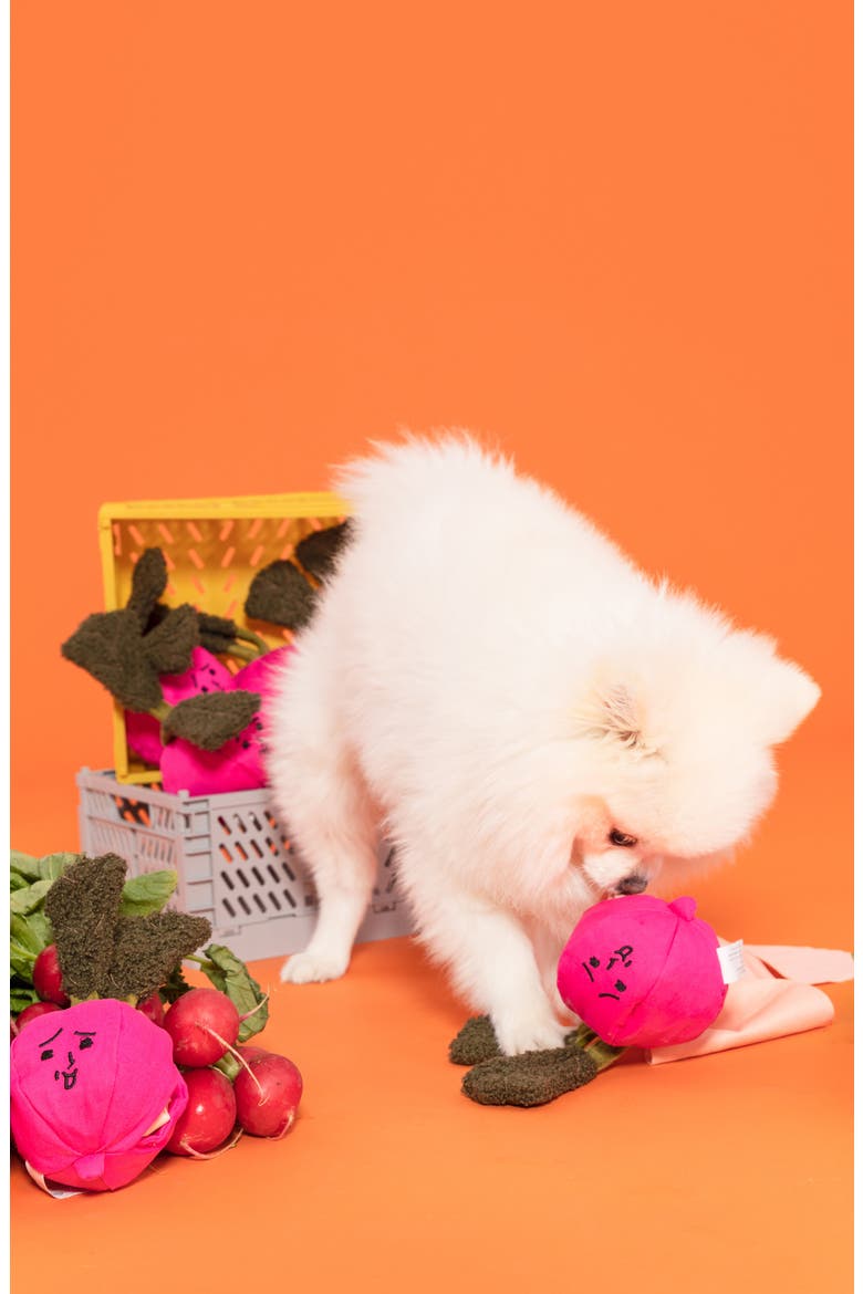 Radish Nosework Toy, Alternate, color, PINK