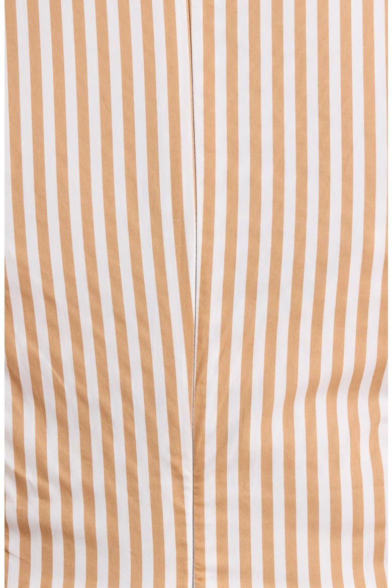 Luna Striped Fairness Midi Dress, Alternate, color, TAUPE-MULT