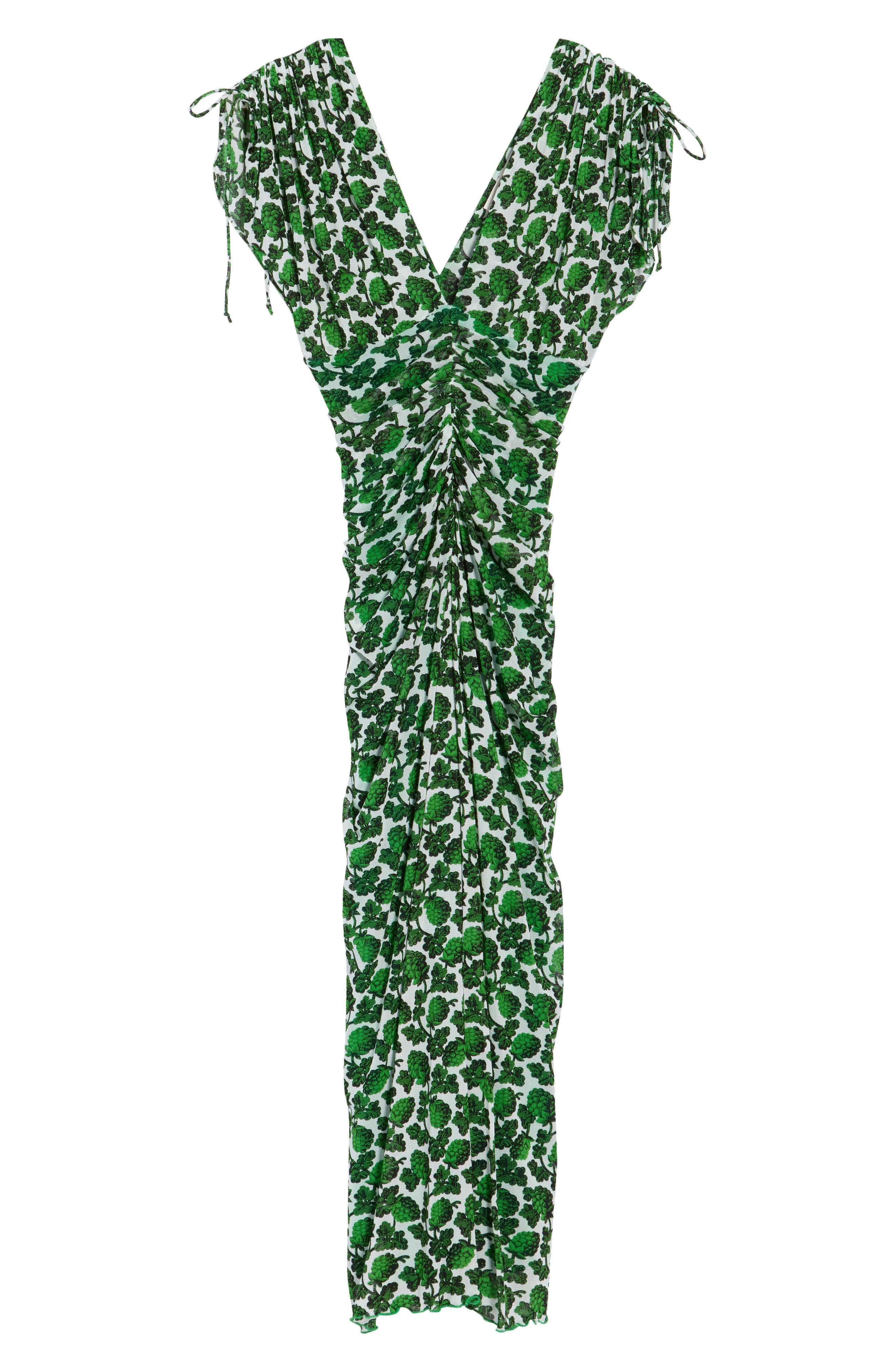 Diane von Furstenberg Charlotte Plunge Neck Maxi Dress