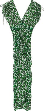Diane von Furstenberg Charlotte Plunge Neck Maxi Dress