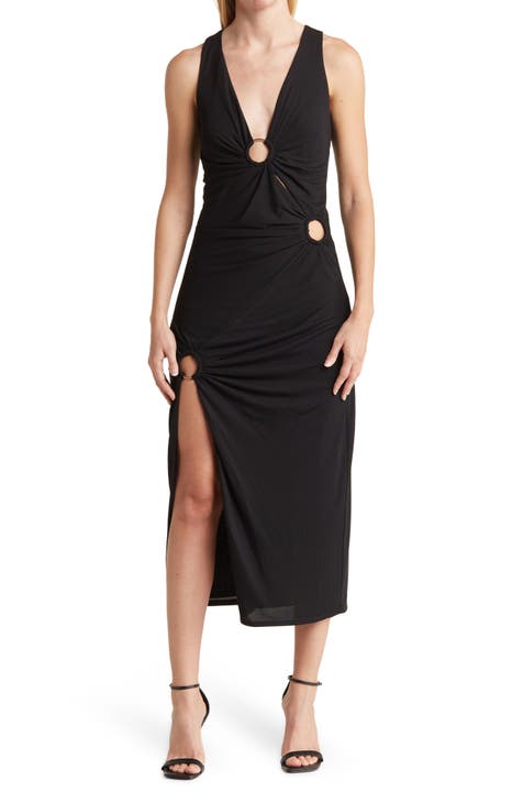 Maddy O-Ring Cutout Midi Dress