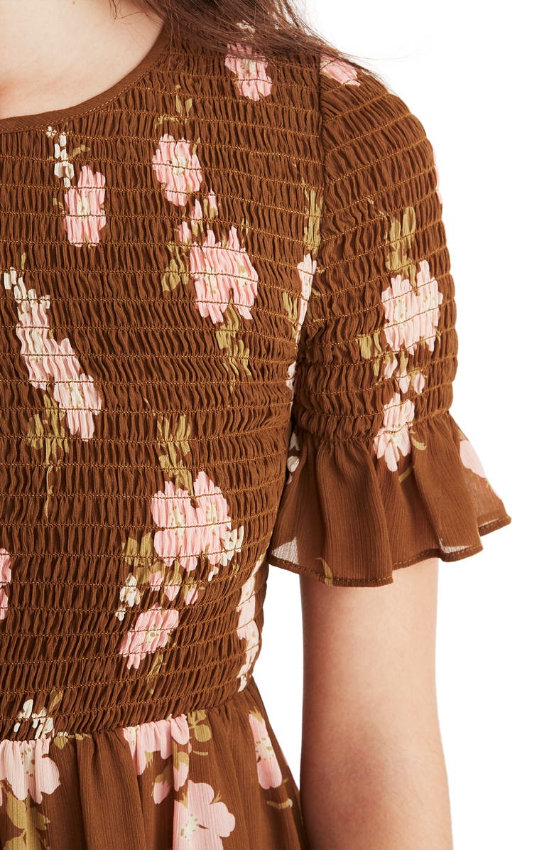 Madewell Smocked Top Dress, Alternate, color,