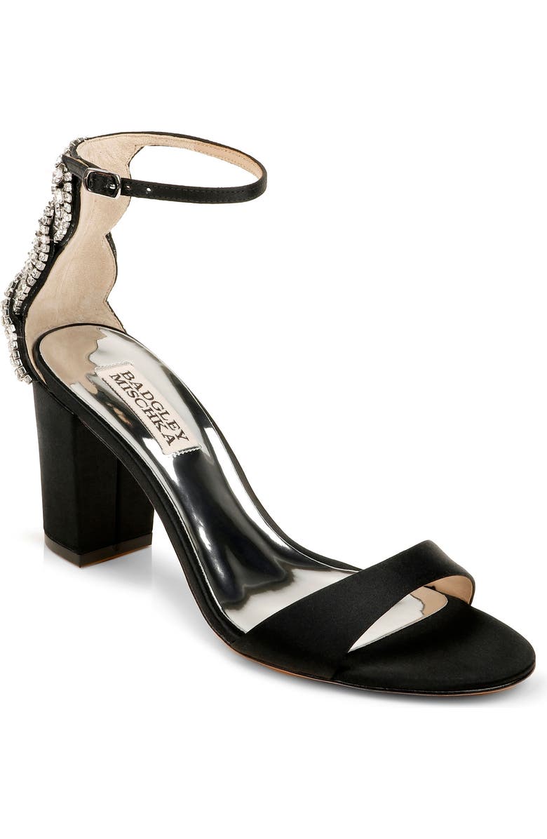 Badgley Mischka Collection Badgley Mischka Zabella Embellished Ankle Strap Sandal, Main, color,