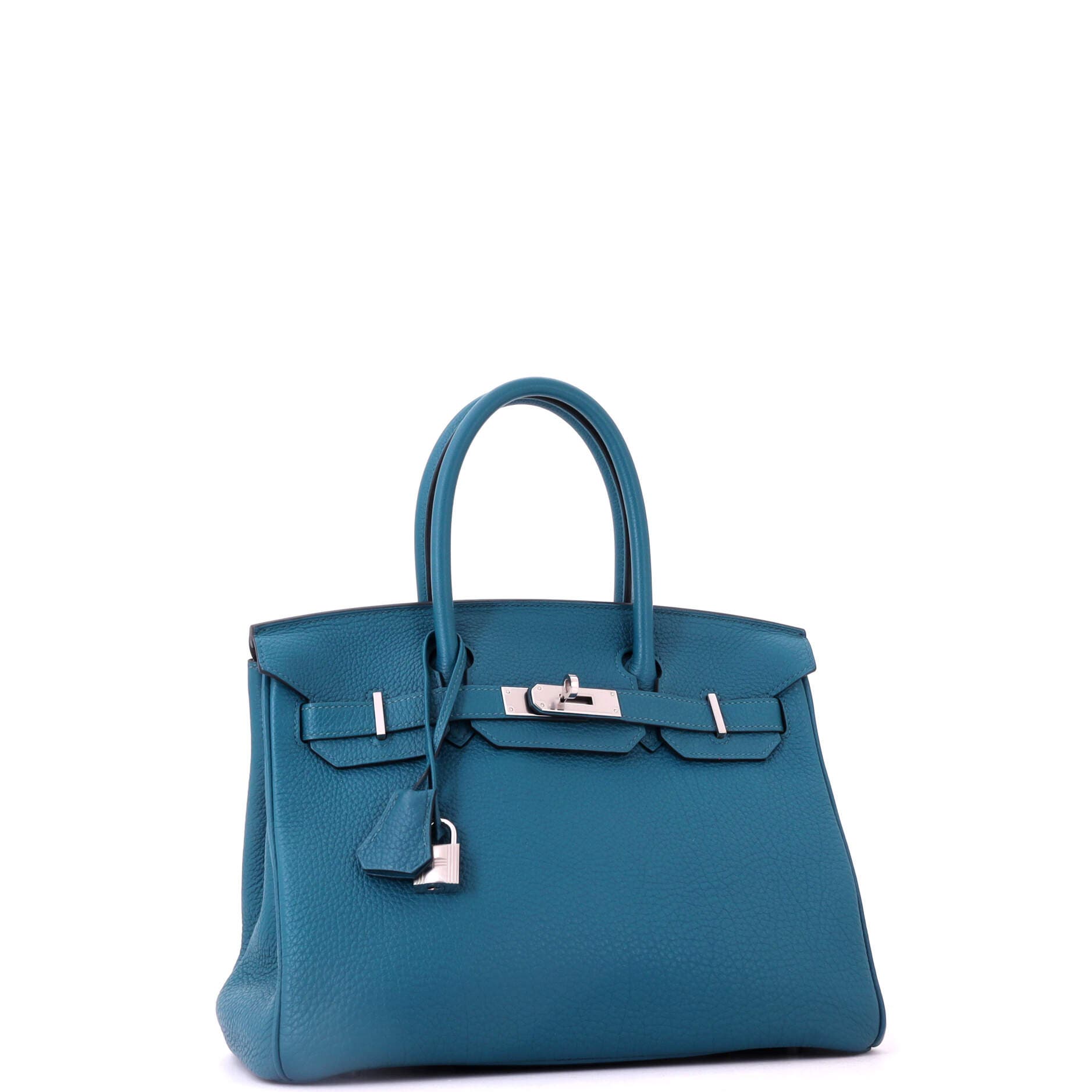 Birkin Handbag Blue Togo with Palladium Hardware 30, Alternate, color, Blue