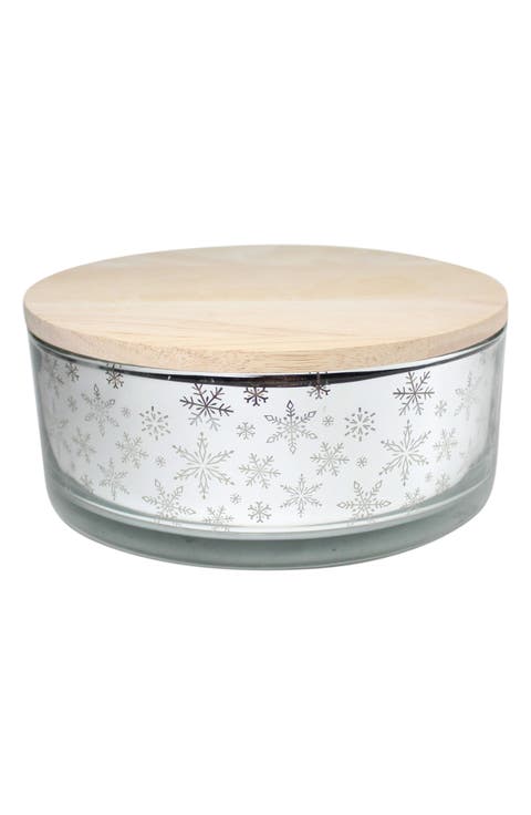 Spiced Pine Etched Electroplate Candle