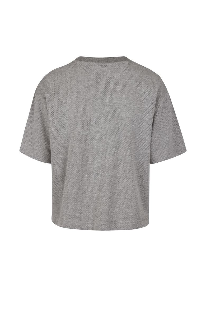 Women's '47  Gray Cleveland Cavaliers Pivot Drop Needle Cropped T-Shirt, Alternate, color, Gray