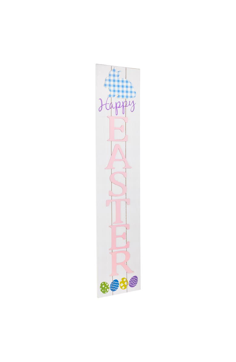 Northlight Happy Easter Wooden Porch Board Sign - 36", Alternate, color, White