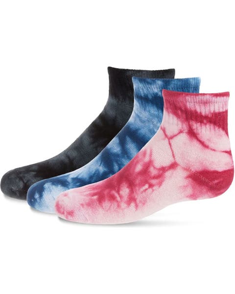 Tie Dye Mid-Cut Socks 3-Pack (Little Kid & Big Kid)