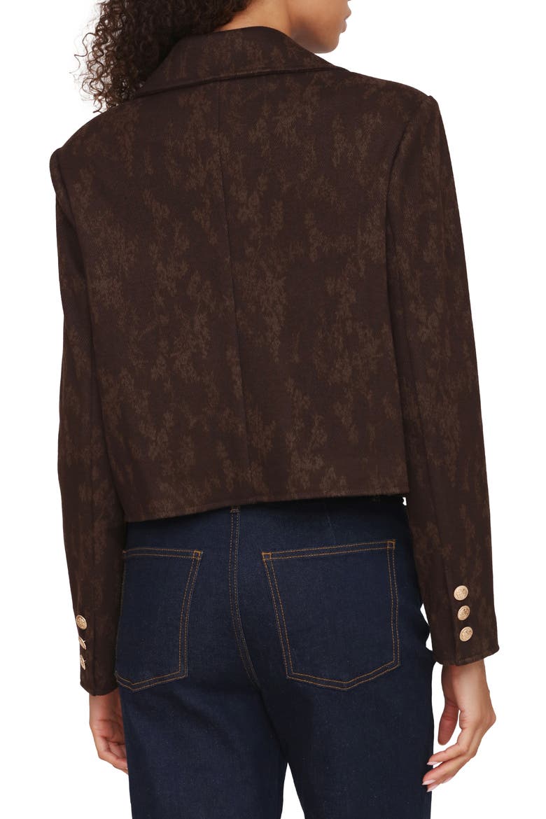Floral Jacquard Crop Jacket, Alternate, color, BITTER FLORAL