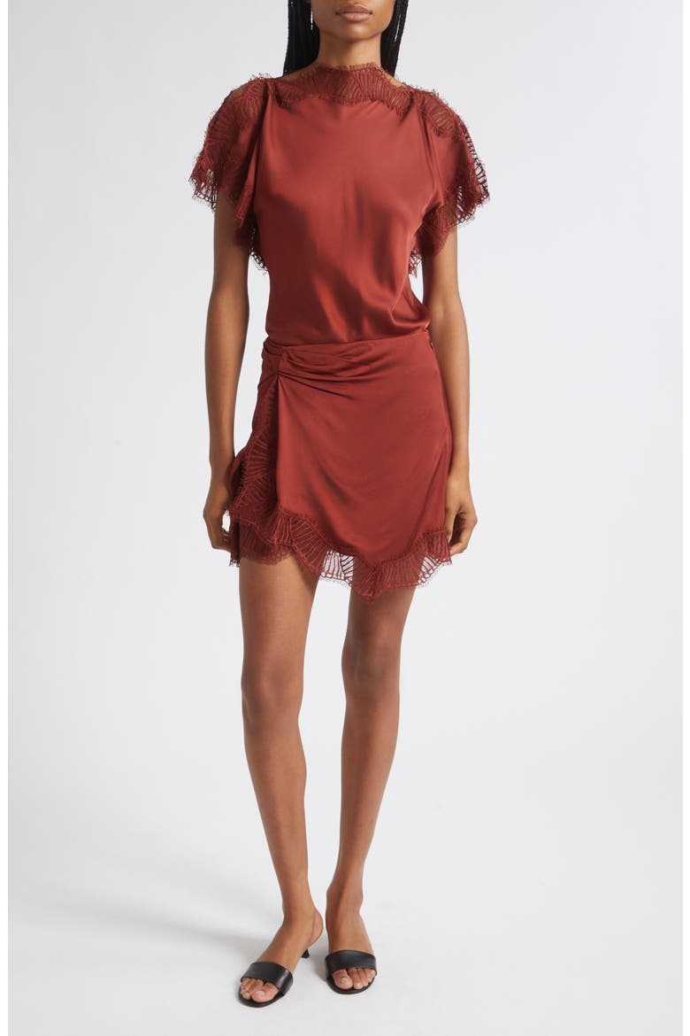Luna Satin Top, Alternate, color, SANDALWOOD/ SANDALWOOD