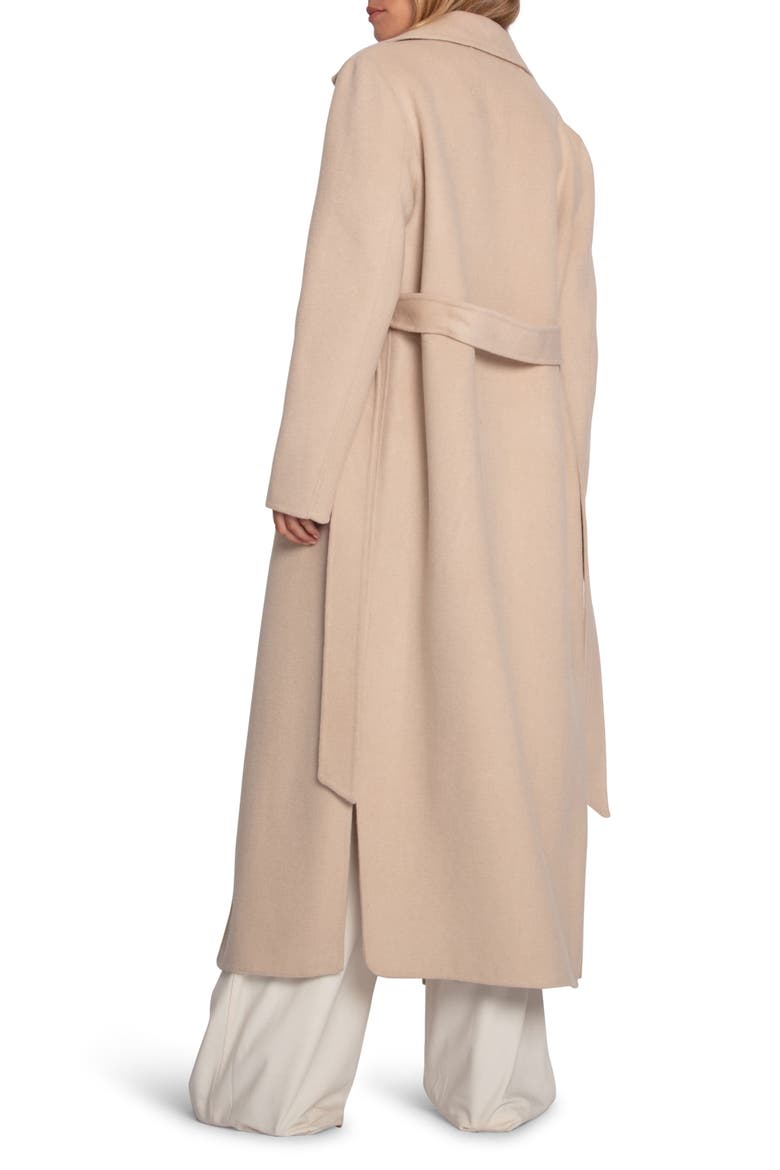 Ex-Boyfriend Wool Blend Maxi Coat, Alternate, color, PALE OAT