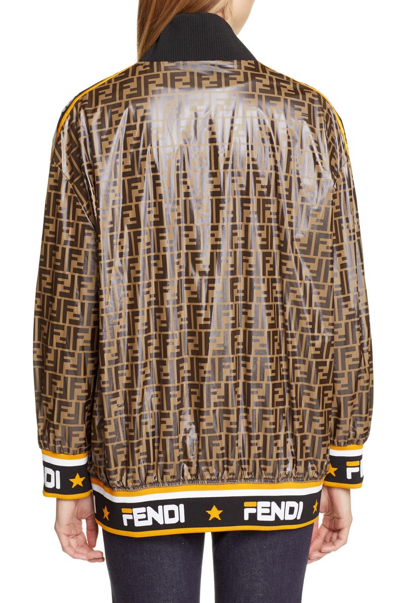 Fendi x FILA Mania Logo Reversible Bomber Jacket, Alternate, color, 