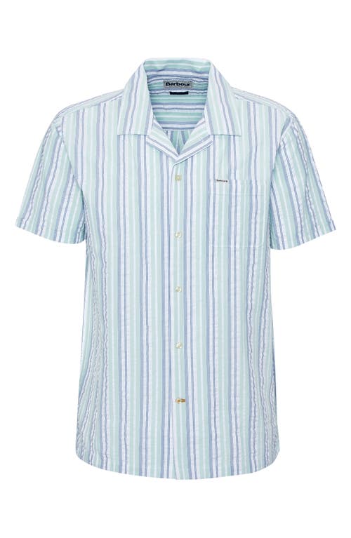 Barbour Beechcroft Regular Fit Short Sleeve Camp Shirt In Pale Apple