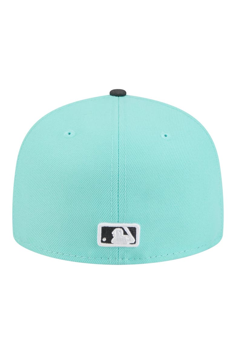 Men's New Era Turquoise/Charcoal St. Louis Cardinals Two-Tone Color Pack 59FIFTY Fitted Hat, Alternate, color, Turquoise