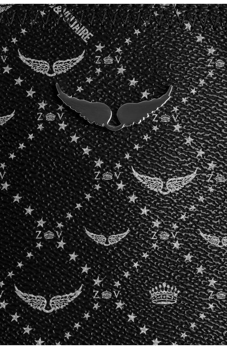 Zadig & Voltaire Z Monogram Shopper Tote Bag, Alternate, color, Noir