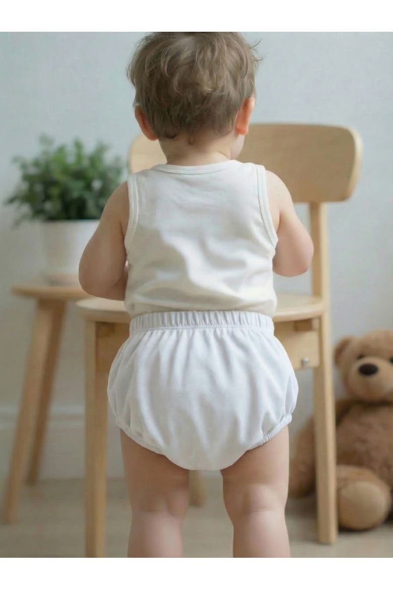 Baby Unisex 100% Soft Cotton Diaper Cover 2-Pack, Alternate, color, Pink/White