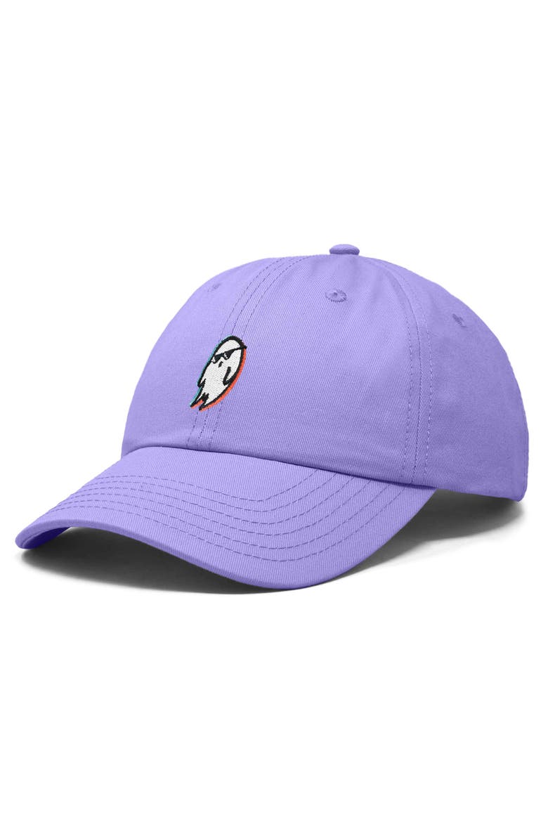 Ghost Life Embroidered Casual Cap, Alternate, color, Lavender