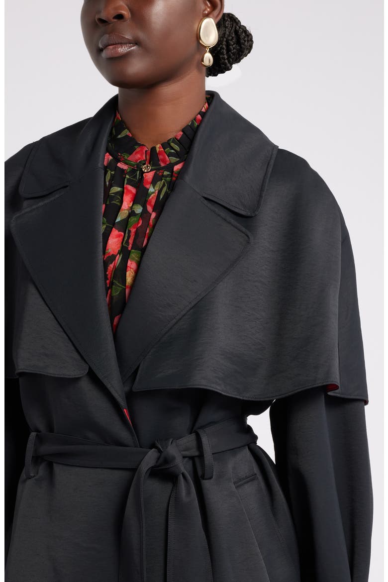 Harbison Trench Coat, Alternate, color, BLACK