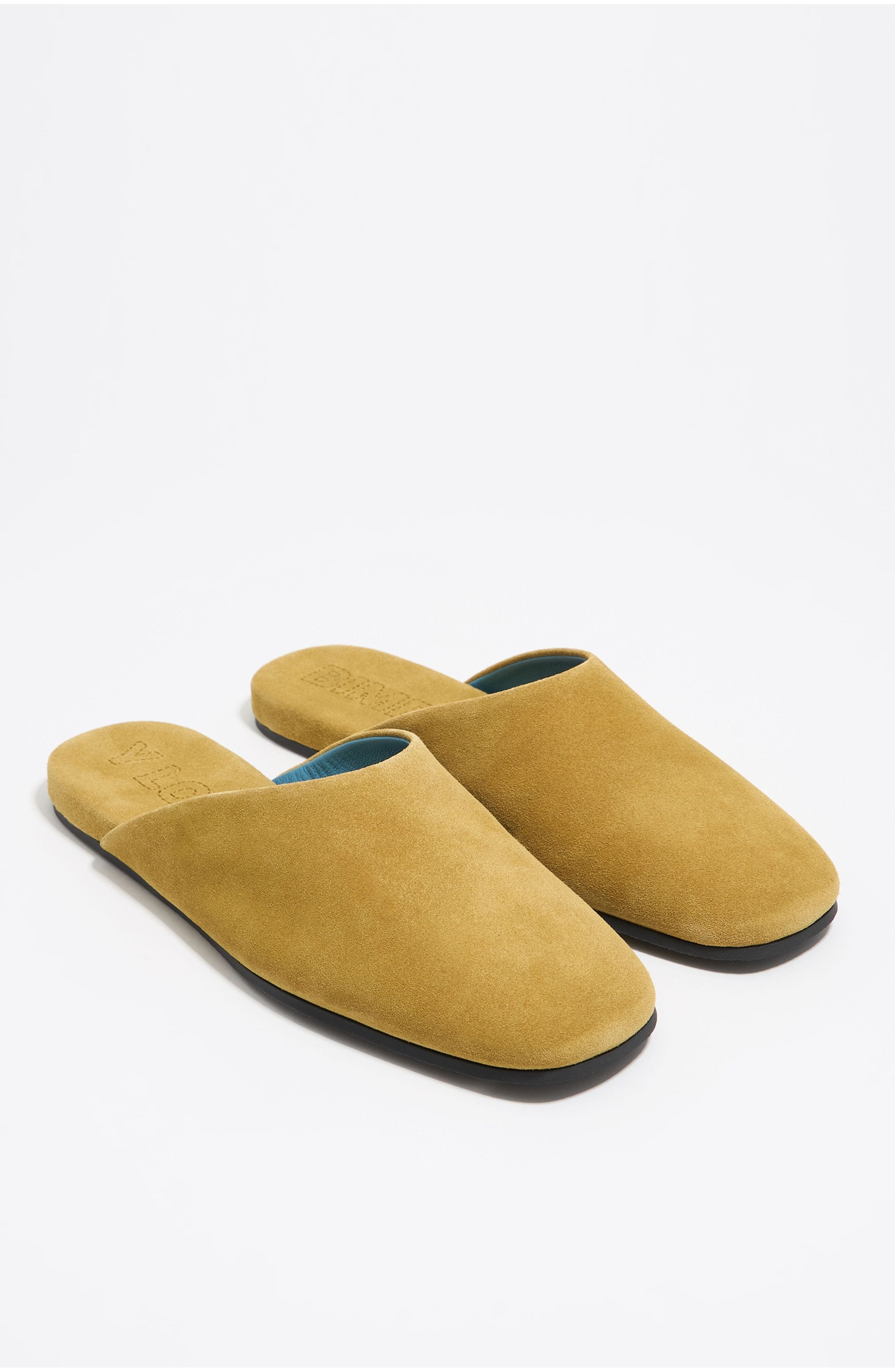 Bimba y Lola Suede Leather Mule, Alternate, color, Ochre