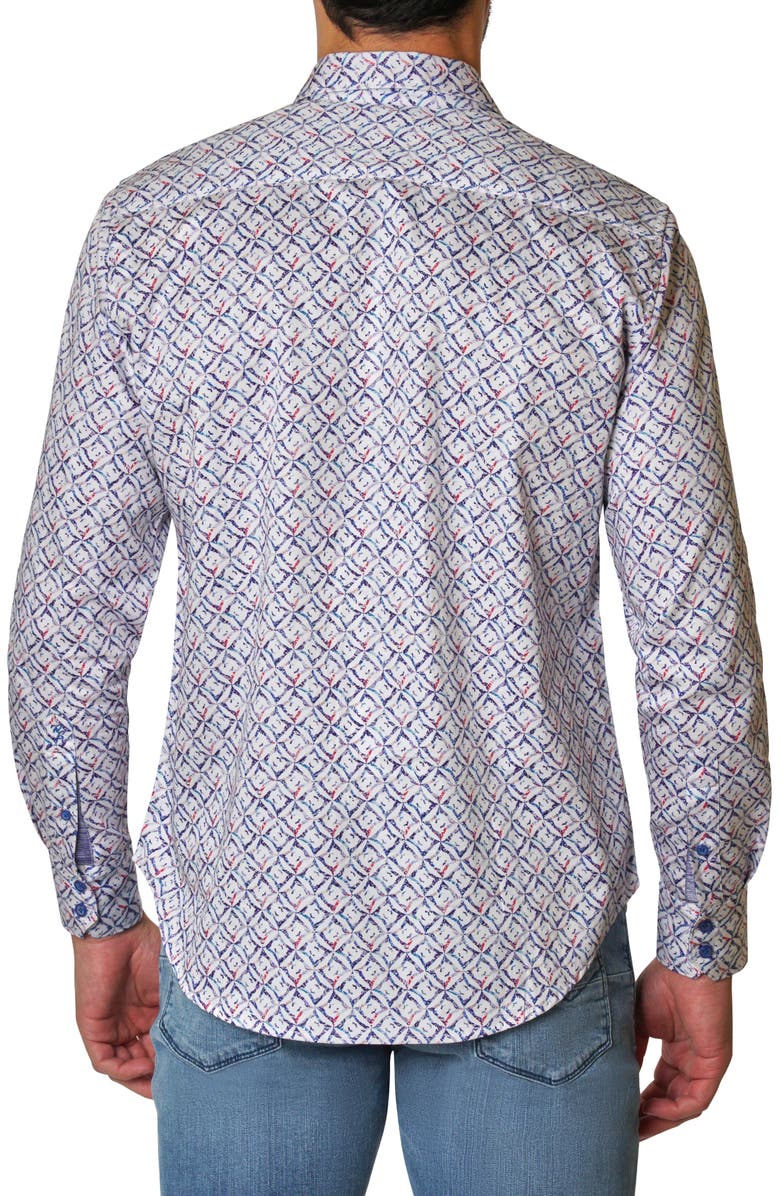 Robert Graham Rosales Cotton Button-Up Shirt, Alternate, color,
