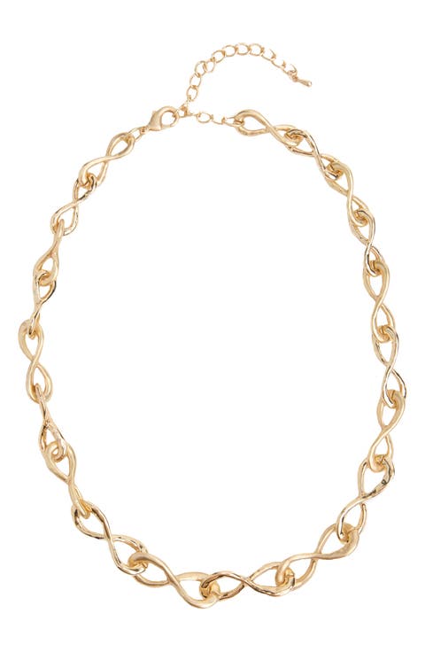 Infinity Link Collar Necklace