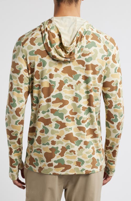 Free Fly Camouflage Lightweight Upf 20+ Hoodie In Brown